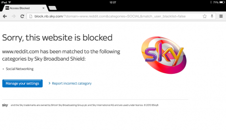 Unblock Sky Broadband Shield